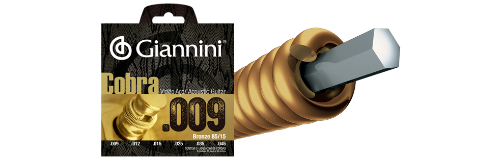 Encordoamento Violão Giannini Cobra 009 Aço GEEWAK Cod15102