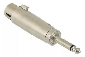 Plug Adaptador Ent 1 Cannon Femea Sai 1 P10 Mono Macho MXT 64.1.255