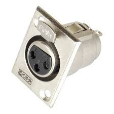 Tomada Cannon Femea Painel MXT Com Trava 64.1.004