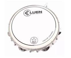 Pandeiro Luen 10 Imbuia Pele Master Guetto Afinaçao Dupla