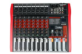 Mesa de Som SoundVoice MR-802 Rubi 8 Canais USB Bluetooth Phantom Power Efeitos