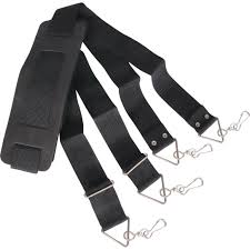 Talabarte Luen Nylon 4 Ganchos Preto