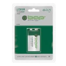 Bateria 9v Bap BAP670 Recarregavel Lithium 250mah