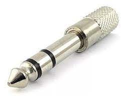 Plug Adaptador Ent 1 P2 Stereo Sai 1 P10 Stereo Metal MXT 64.1.556