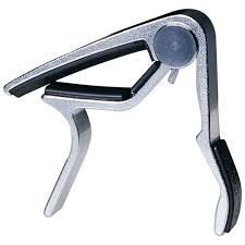 Abraçadeira Violão Aço Dunlop Curva Com Mola Prata 1547