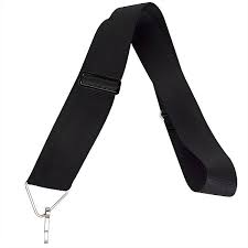 Talabarte Spanking Nylon Preto Bumbo 1 Ganchos