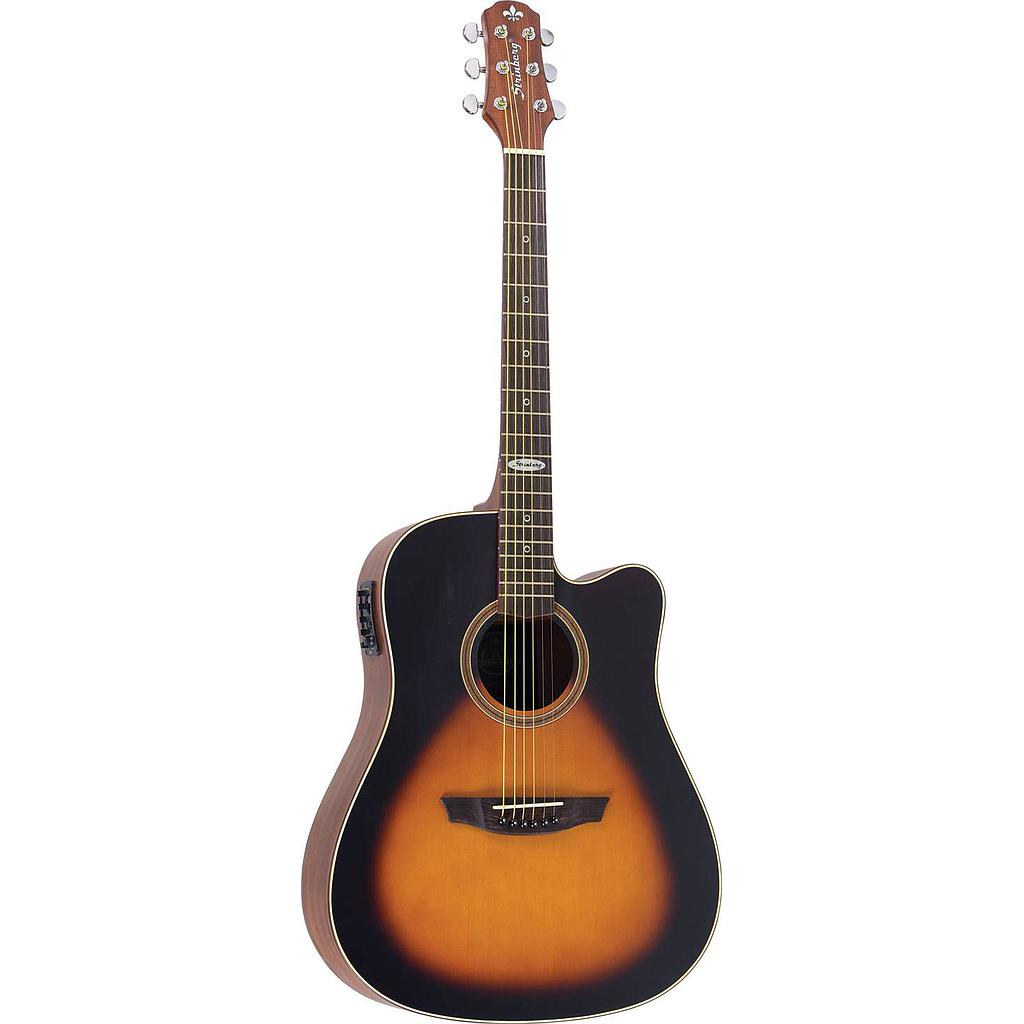 Violao Strinberg SD200C HBS Folk Cutaway Eletroacustico Aço Honeyburst Satin Fosco Afinador