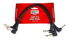 Cabo MXT P10LxP10L 25cm  Pedal Preto Kit Com 3  8.1.71