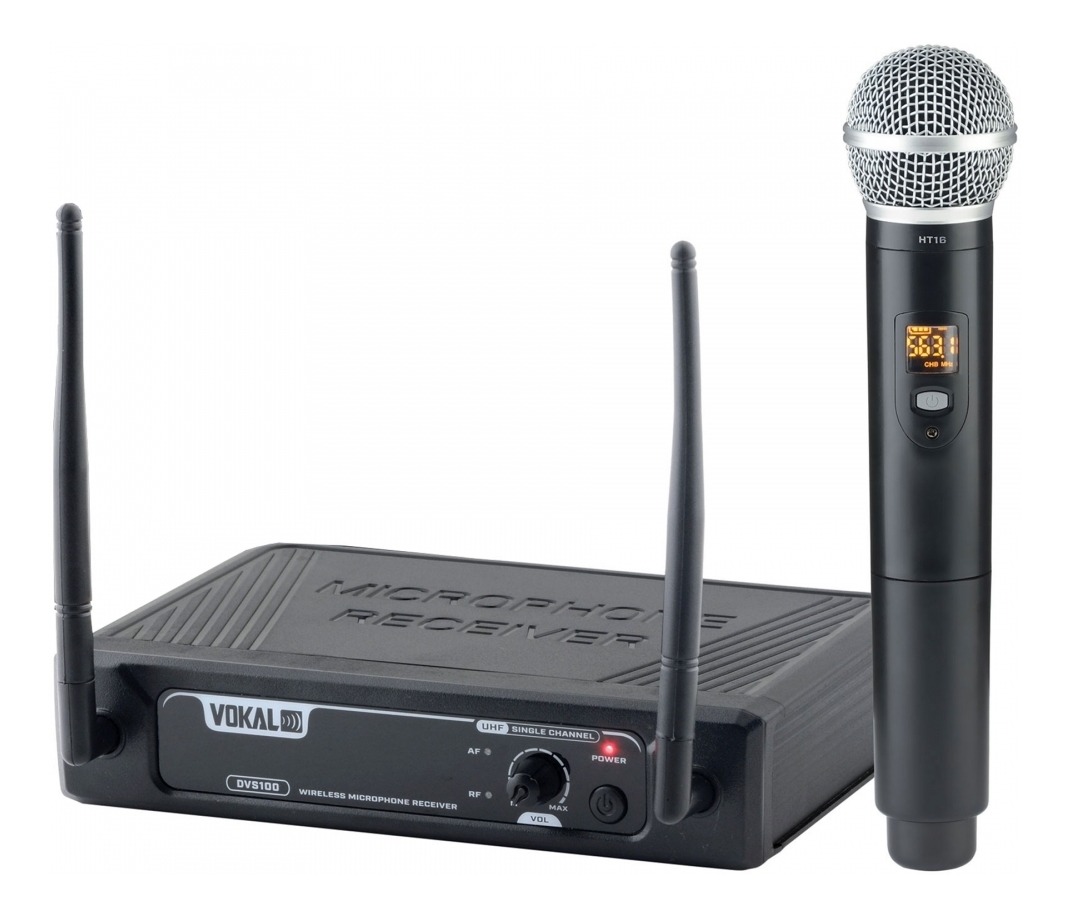 Microfone Sem Fio Individual Vokal DVS100SM UHF