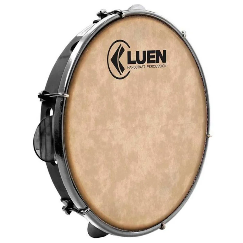 [26576] Pandeiro Luen 10 40067PT Preto Pele Animal 