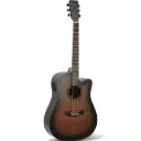 Violao Strinberg SD200C TBS Folk Cutaway Eletroacustico Aço Tobacco Sunburst (TBS) Fosco Afinador