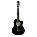 Violao Tagima Cartagena BKS Classico Flat Cutway Eletroacustico Nylon Preto Fosco Afinador