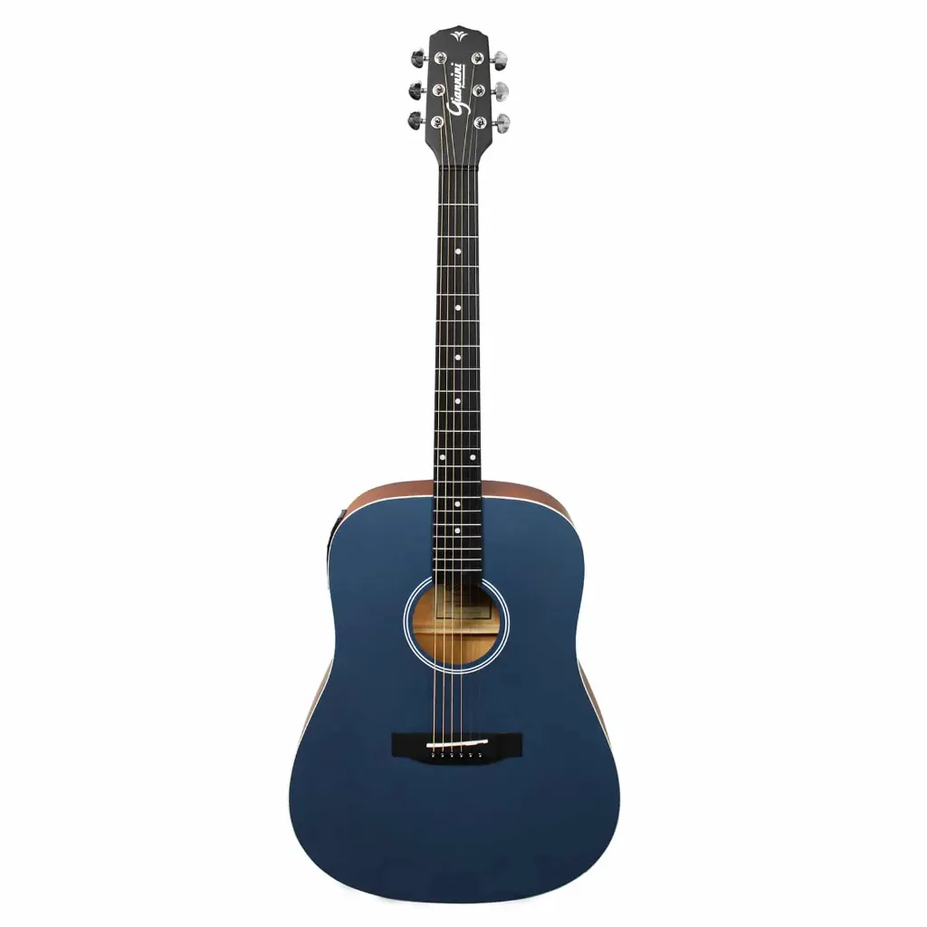 [26634] Violao Giannini Performance GD-1 EQ CTB Dreadnought Eletroacustico Aço Color Top Blue (CTB) Afinador