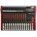 Mesa de Som MXT MX-12TEQ 12 Canais USB Player Bluetooth Phanton Power Efeitos