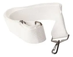 Talabarte Spanking Nylon Branco Bumbo 1 Gancho 