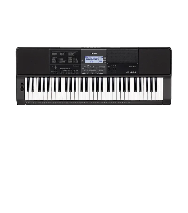 [26704] Teclado Eletronico Casio CT-800C2-BR Intermediario 61 Teclas Sensitivas