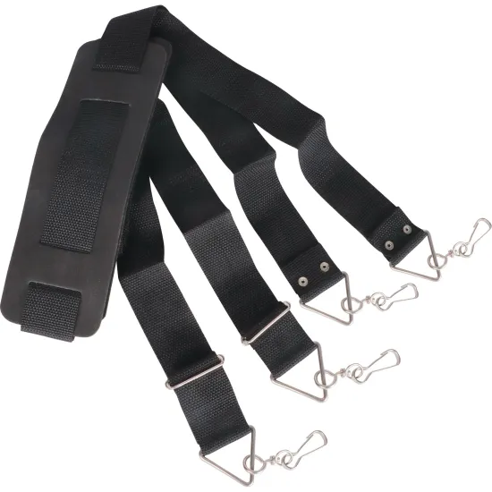 Talabarte Luen 4 Ganchos Nylon Preto