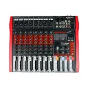 Mesa de Som SoundVoice MR-802 Rubi 8 Canais USB Bluetooth Phantom Power Efeitos