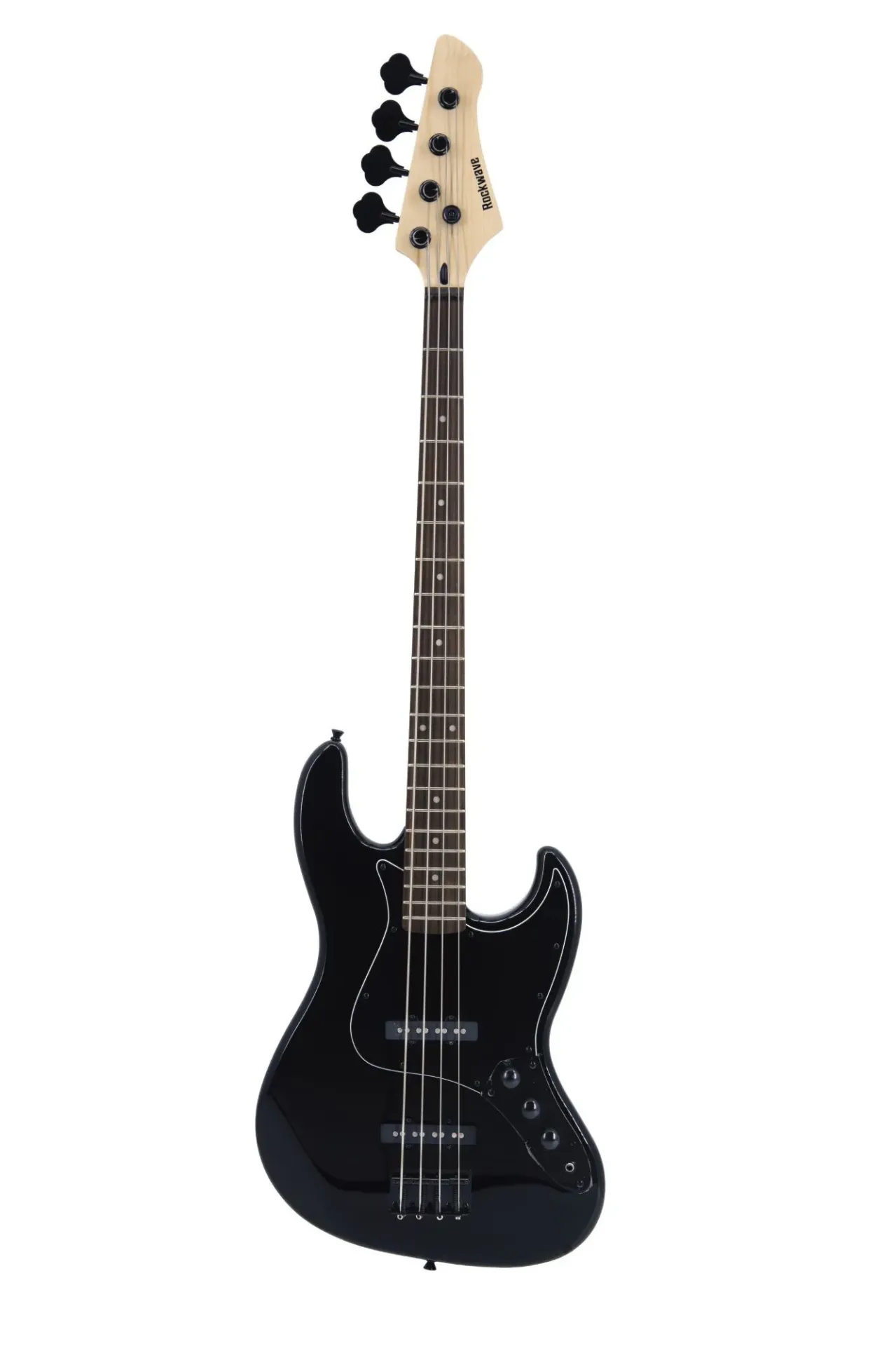 [26718] Contrabaixo Rockwave RJB4 BK 4 Cordas Passivo Jazz Bass Preto
