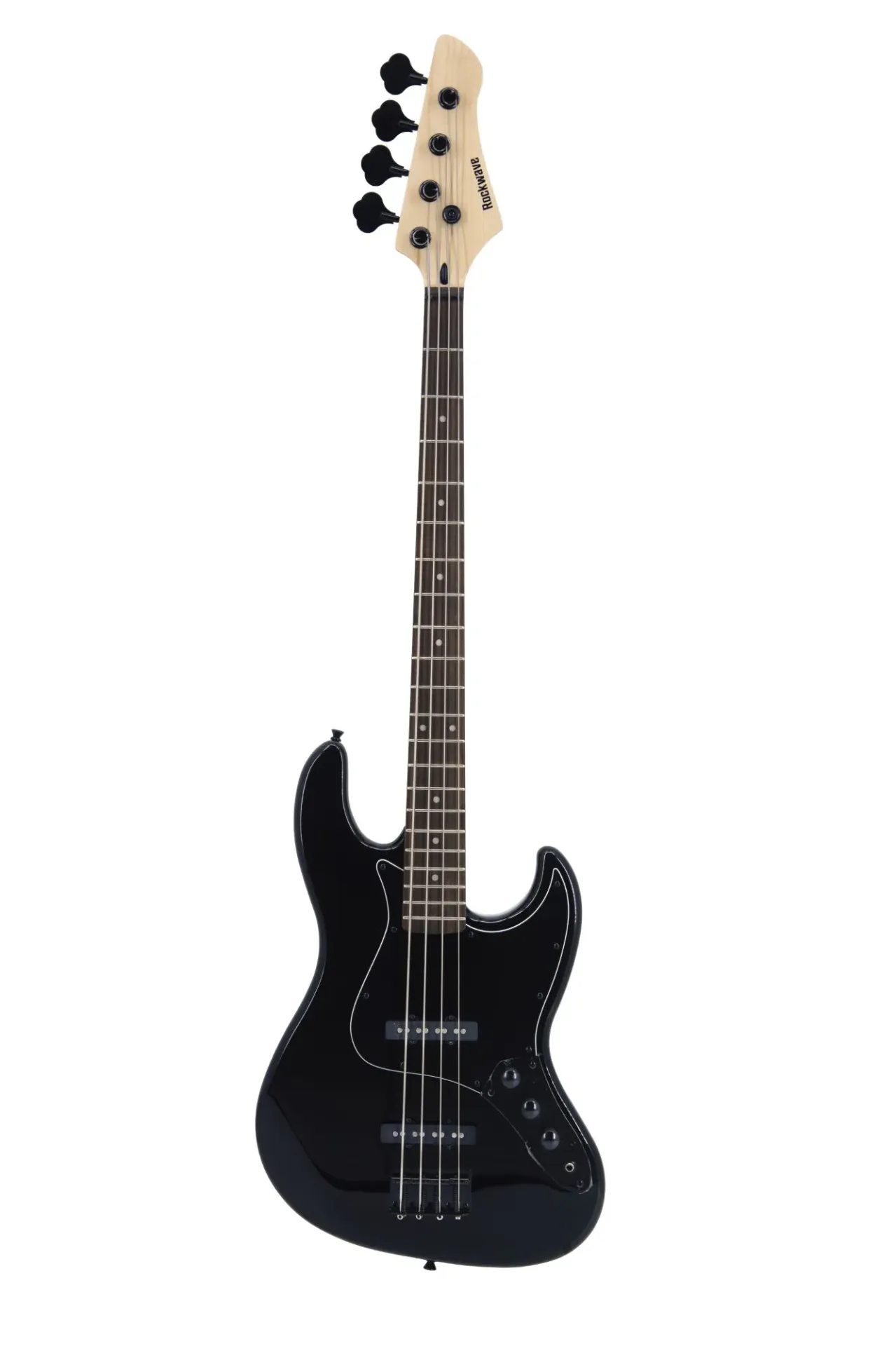 Contrabaixo Rockwave RJB4 BK 4 Cordas Passivo Jazz Bass Preto