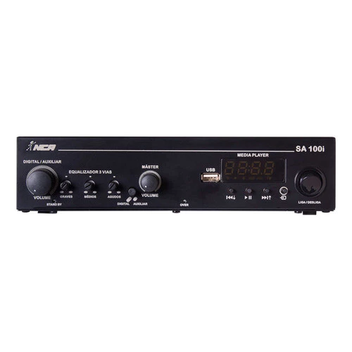 [26765] Receiver NCA SA100I BT 100W 4 Ohms Optical USB Bluetooth FM Controle Remoto