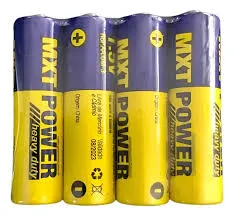 [26773] Pilha MXT AAA Zinco 1,5V Heavy Duty R03P Cartela Com 4