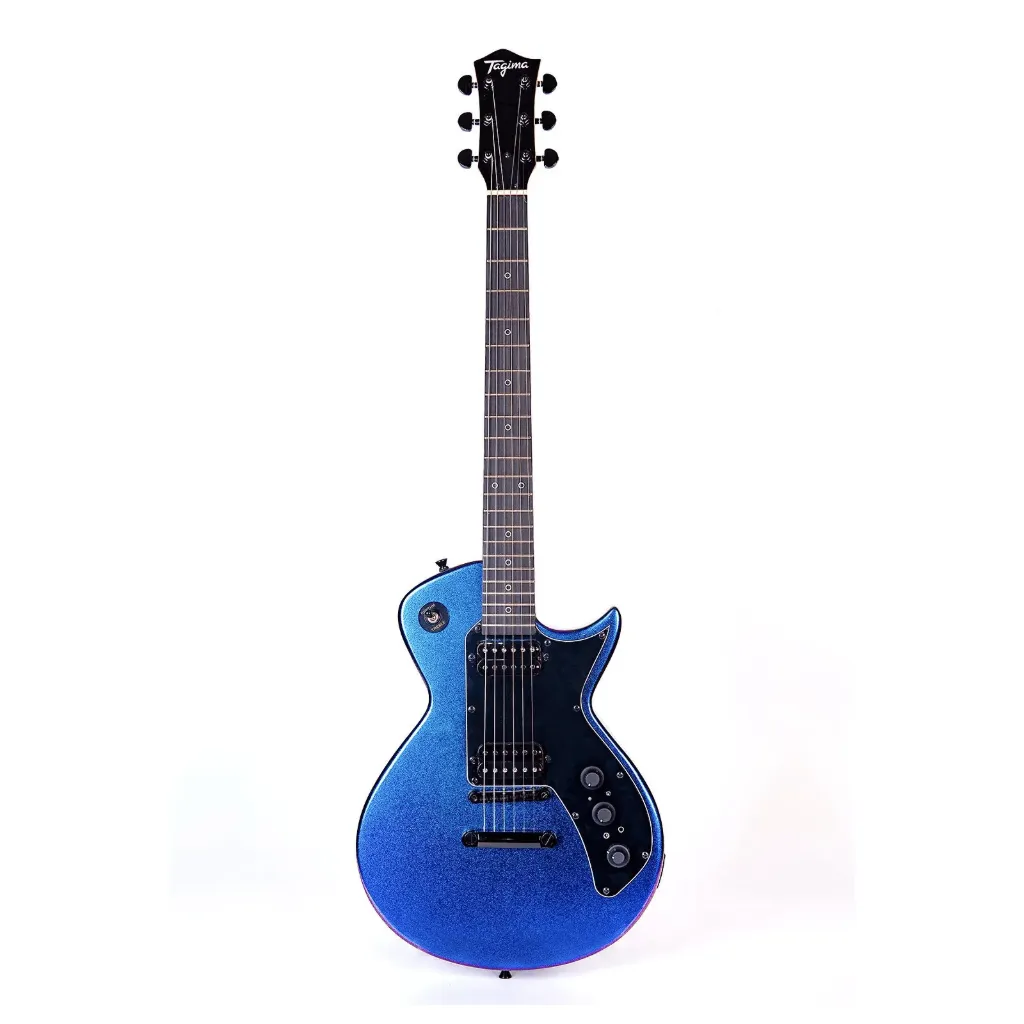 [26782] Guitarra Tagima Single Cut 2H FX Les Paul Efeitos Auxiliar Escala Escura Metallic Chameleon Blue MCBL