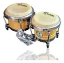 Bongo Luen 6x7 Folheado Natural Verniz Cromado