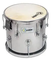 Repinique Luen Guetto 30x12 Inox Cromado de Anel Pele Animal 6 Afinaçoes