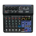 Mesa de Som MXT MX-6T 6 Canais USB Bluetooth Phantom Power Efeitos