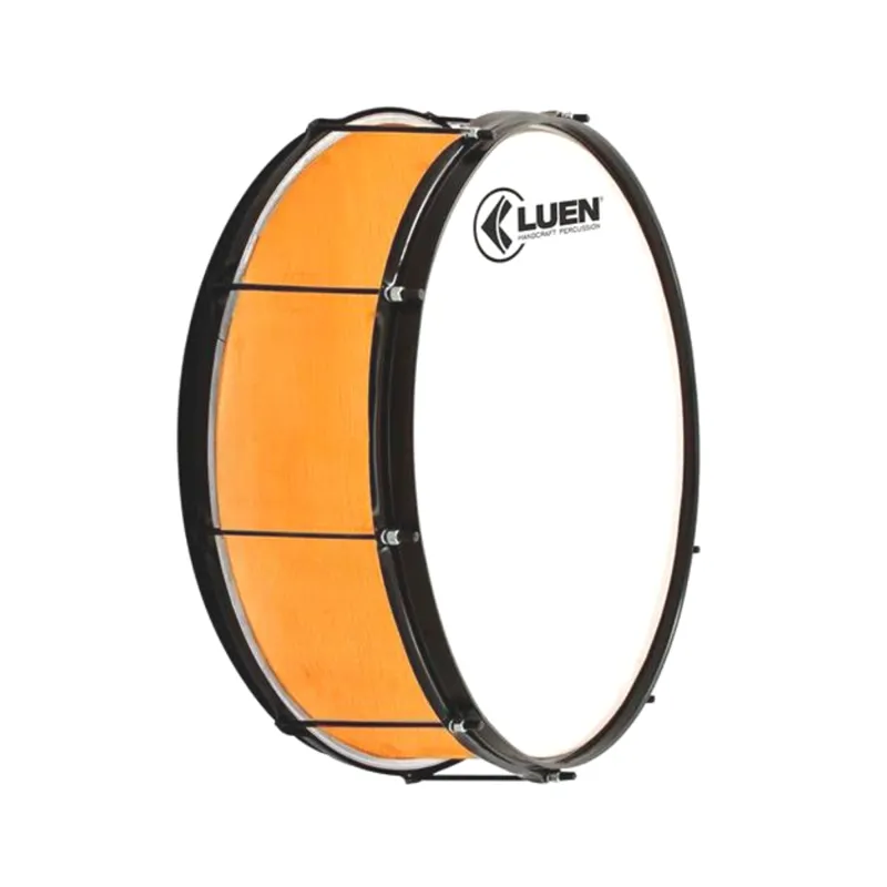 Zabumba Luen 20x18 Folheado Verniz Pele Leitosa 8 Afinaçoes Aro Preto
