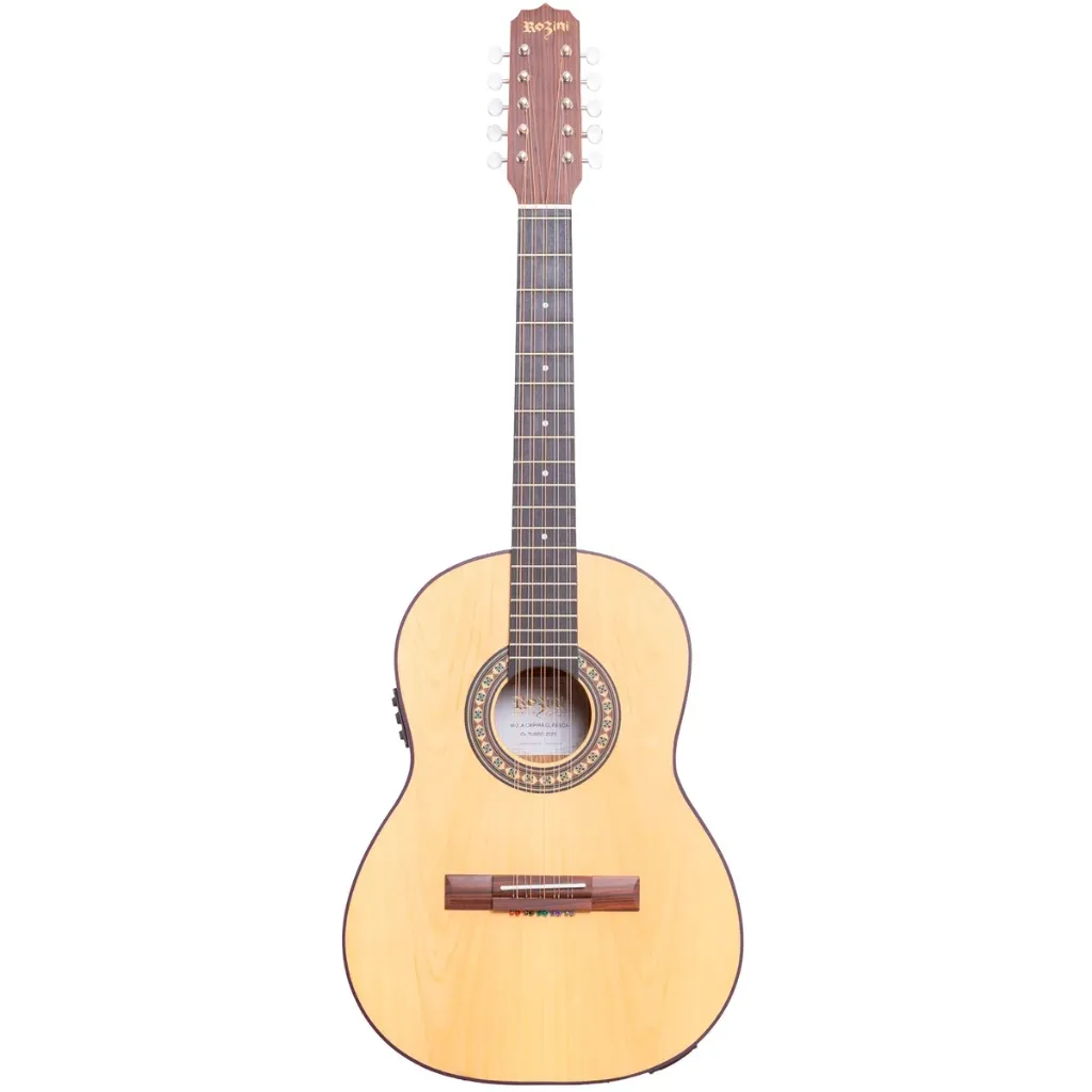 [26869] Viola Rozini RV155.EGC.F.I Caipira Classica Eletroacustica GC-2 Natural Fosco Imbuia Afinador