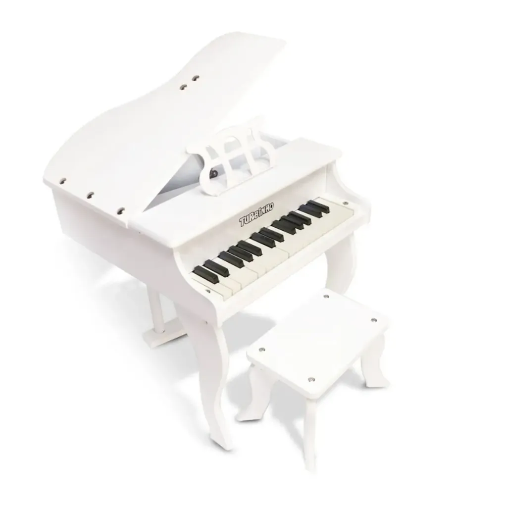 [26904] Piano de Cauda Infantil Turbinho 30Whi 30 Teclas Branco
