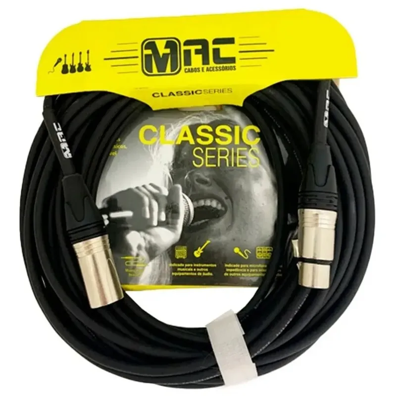 Cabo MAC XLRFxXLRM MC15XB 15ft 4,57m Com Logo Wanger