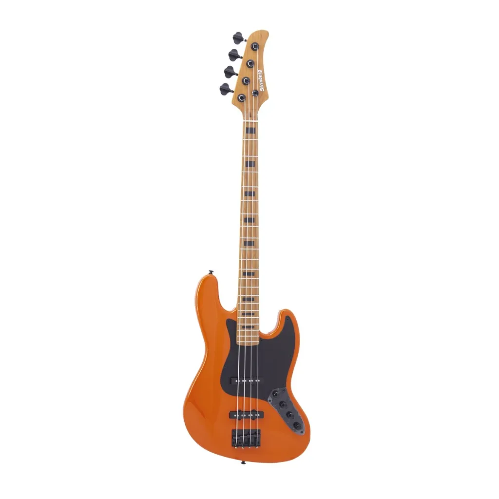 [26931] Contrabaixo Strinberg JBS154 AD OR 4 Cordas Ativo Jazz Bass Laranja Brilhante Com Bag