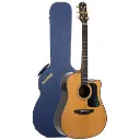 Violao Strinberg DD6S RT N Diamond Folk Cutaway Eletroacustico Aço Natural Brilhante Tampo Maciço Afinador Com Case