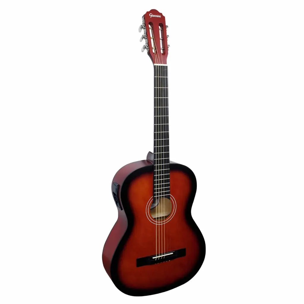 [26955] Violao Giannini S-14 EQ SBS Classico Eletroacustico Aço Sunburst Satin Serie Start Estudo Afinador