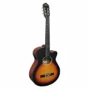 Violao Giannini Performance GNF-1D CEQ CT3TS Eletroacustico Nylon MiniJumbo Top Three Tone Sunburst (CT3TS) Afinador