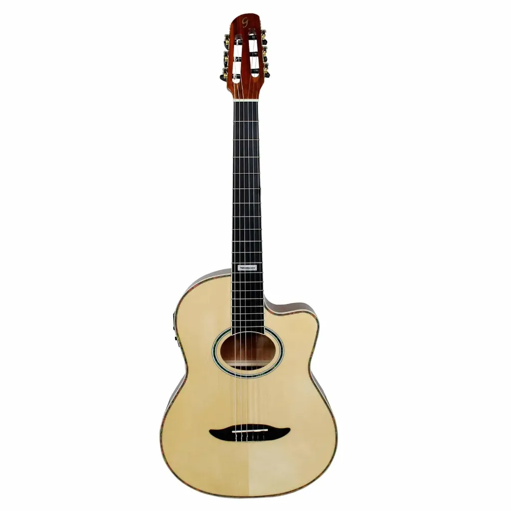 Violao Giannini Performance GNF-3 CEQ NG Classico Flat Cutaway Eletroacustico Nylon Natural Glossy (NG) Afinador