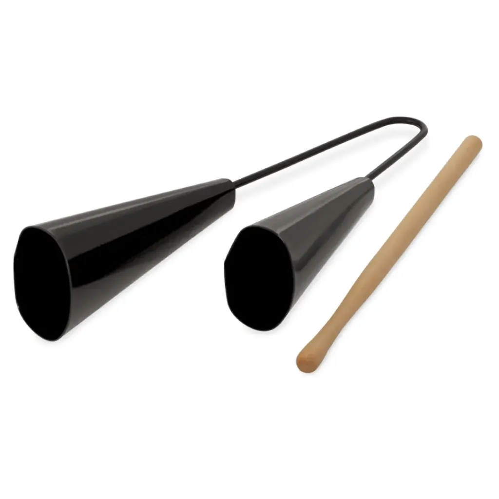 Agogo Spanking Duplo Pequeno Pintado Preto
