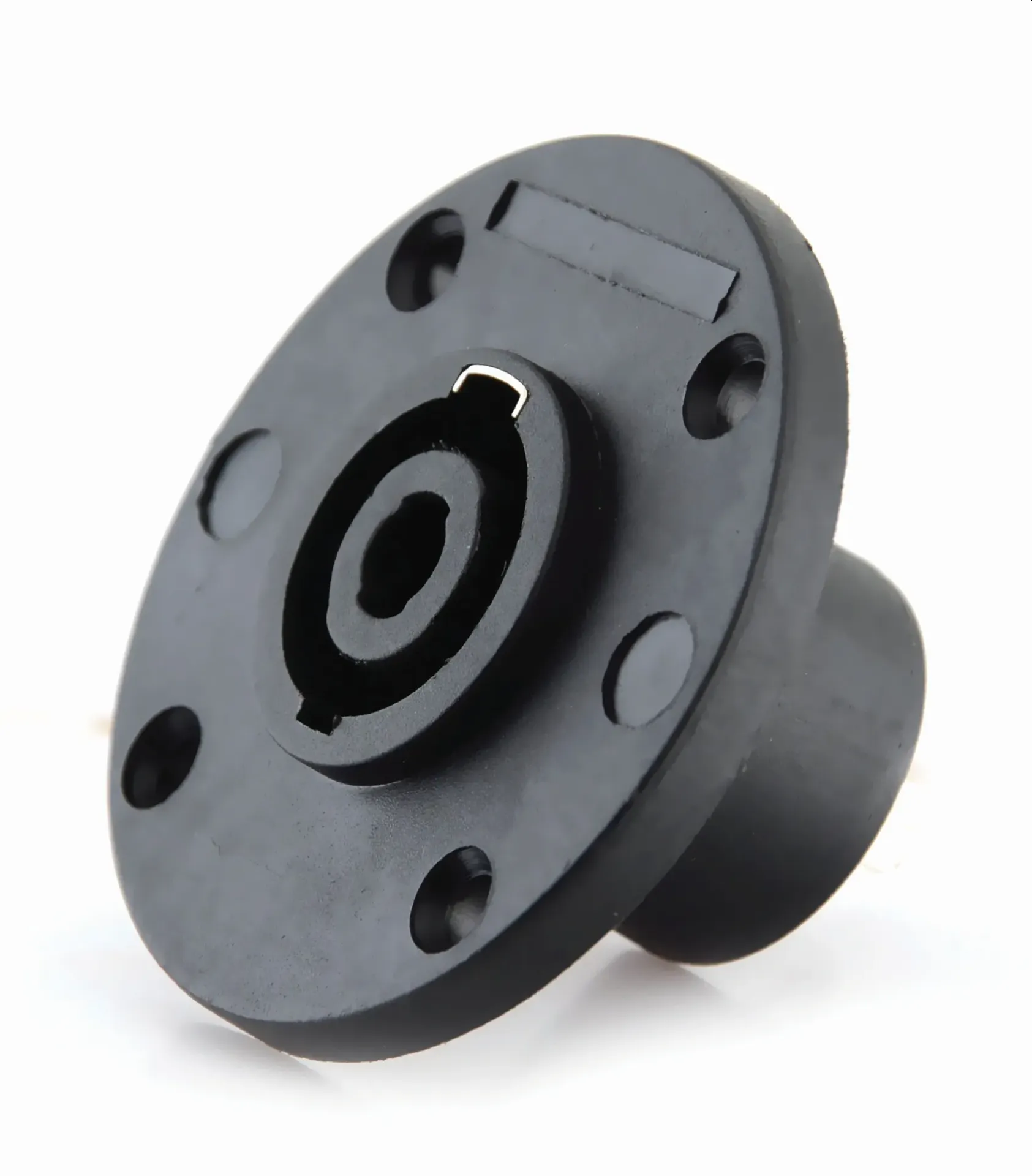 Tomada Speakon Femea Painel Sonotec SSP010 Redondo 4 Vias Plastico Preto