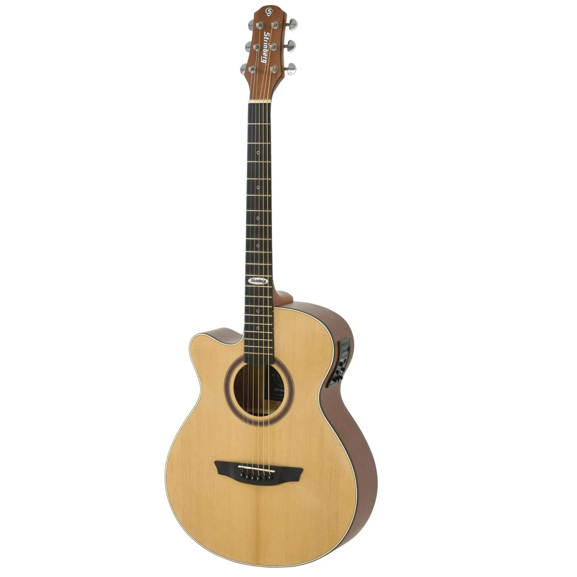 [27001] Violao Strinberg SA200C NS LH Artistico Cutaway Eletroacustico Aço Canhoto Natural Satin Afinador