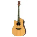 Violao Strinberg SD200C NS LH Artistico Folk Cutaway Eletroacustico Aço Canhoto Natural Satin Afinador