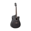 Violao Strinberg LE50C TOS London Folk Cutaway Eletroacustico Aço Tobacco Satin (TOS) Tampo Maciço Afinador Com Bag