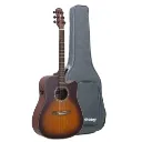 Violao Strinberg LE50C VSS London Folk Cutaway Eletroacustico Aço Vintage Sunburst Satin (VSS) Tampo Maciço Afinador Com Bag