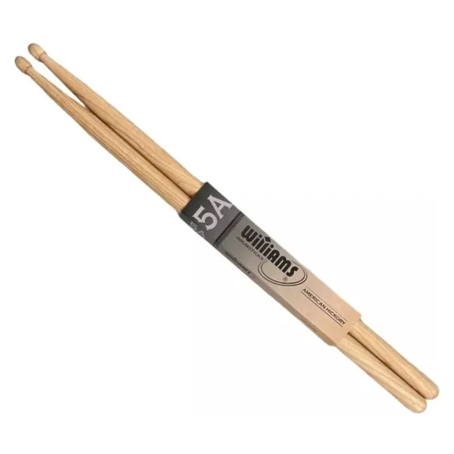 [27019] Baqueta Williams Classic 5A DS-WD Ponta Madeira American Hickory Medium Rock