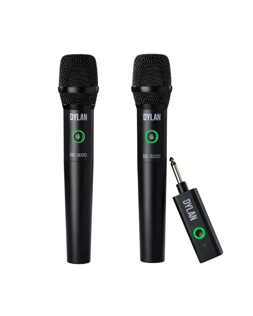 Microfone Sem Fio Dylan Celebrate DC-3000 Duplo Mao