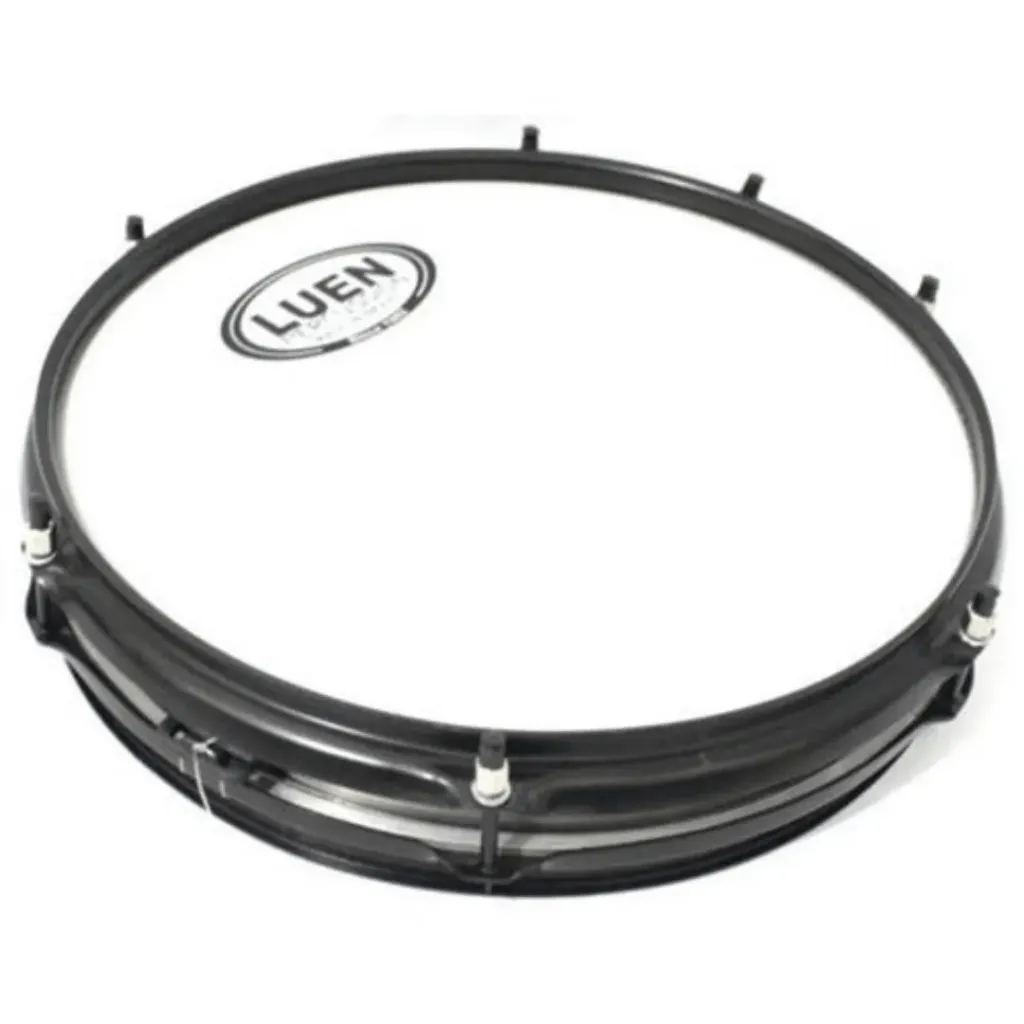 Caixa Repique Luen 06x12 Inox Escovado 6 Afinaçoes Aro Chapa Preto