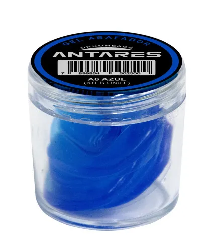 Abafador em Gel Antares A6 Azul Para Peles 6 Unidades