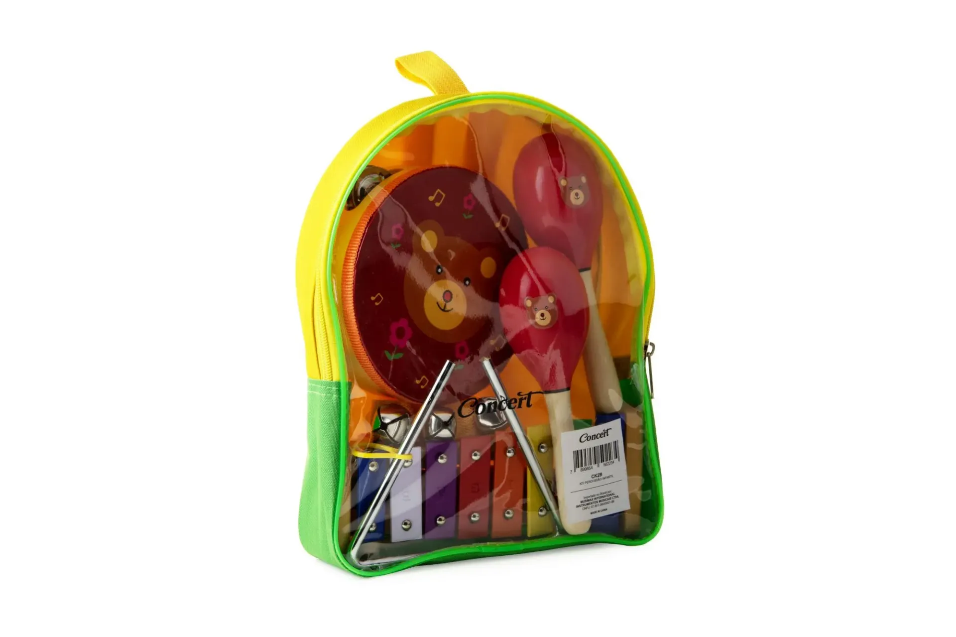 Kit Bandinha Infantil Concert CK2B 6 Instrumentos Com Bolsa